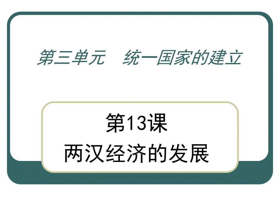 七年级历史两汉经济的发展_第1页