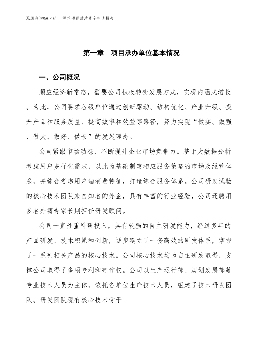 焊丝项目财政资金申请报告.docx_第4页