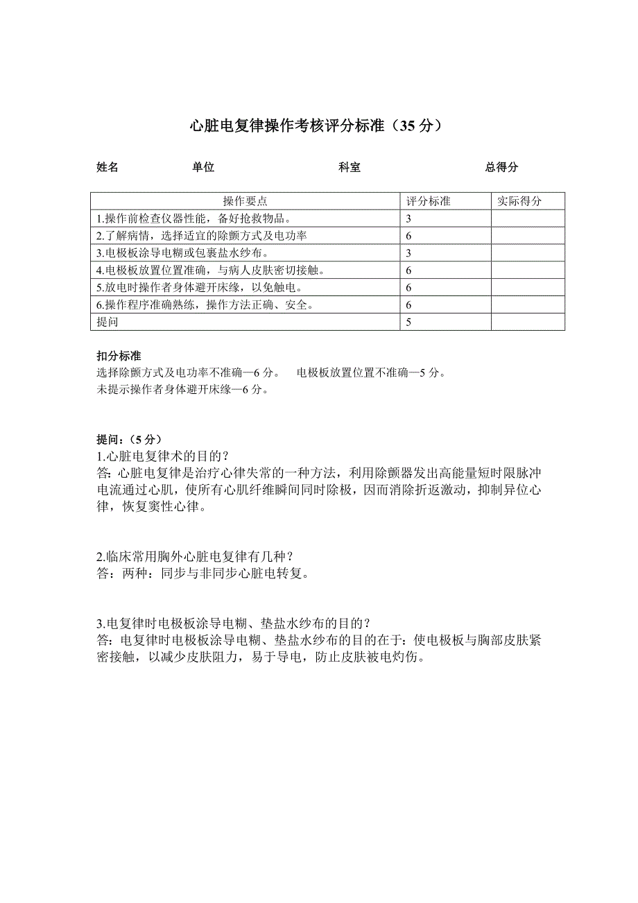 ICU专科护士8项操作考试评分标准_第2页