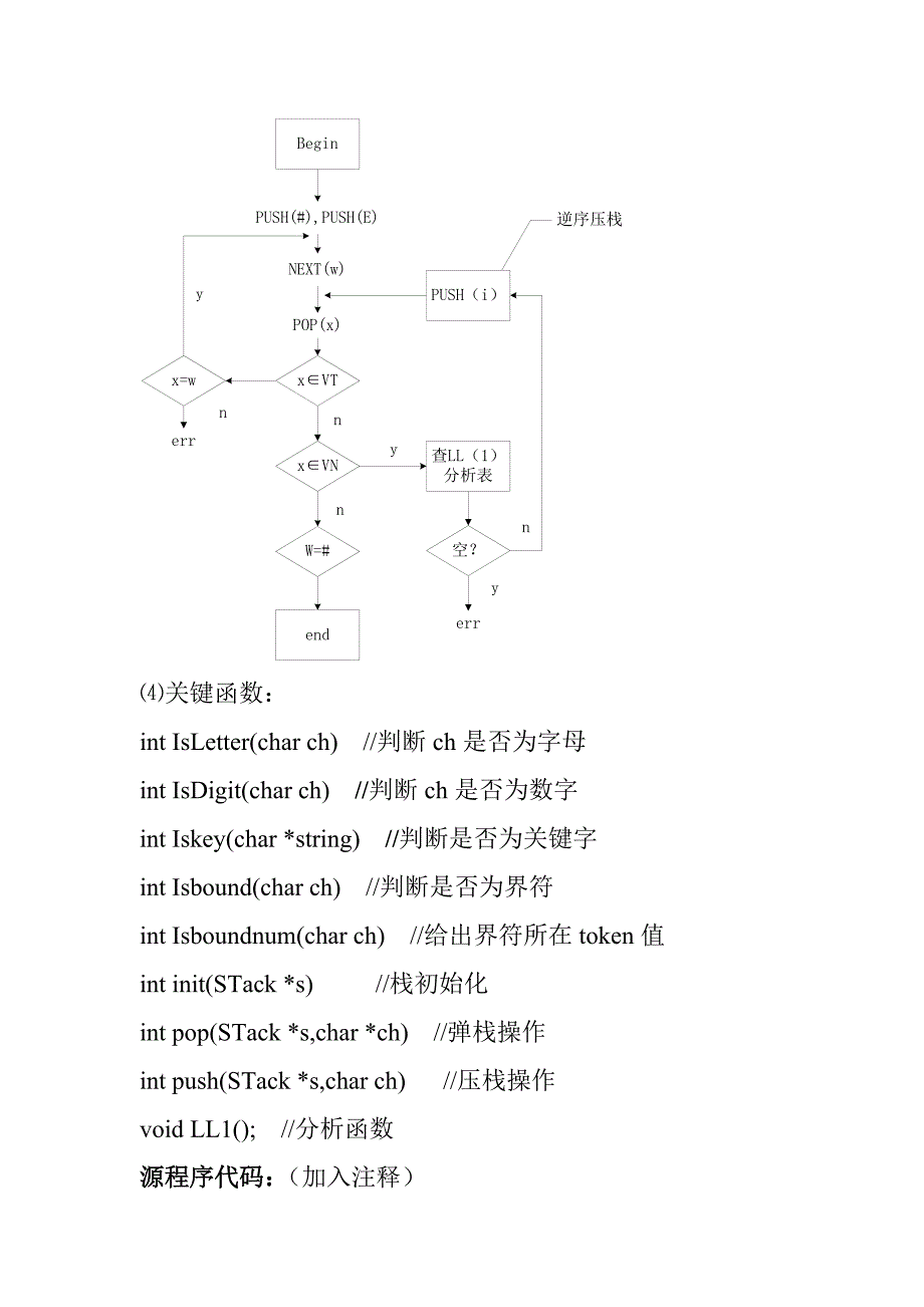 编译原理实验二语法分析器LL1实现_第3页