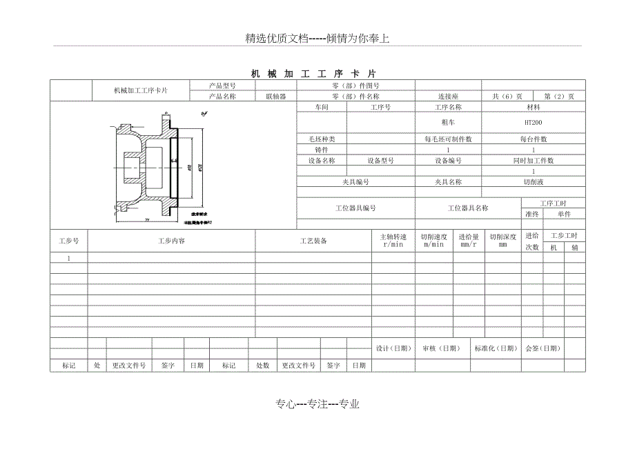 机械加工工艺过程卡片模版_第3页