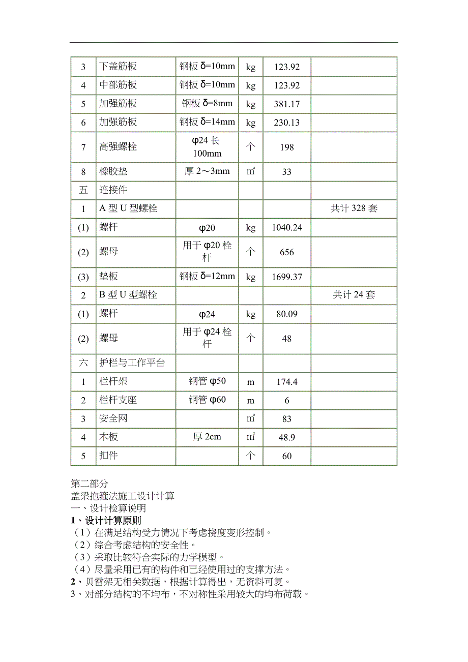 盖梁抱箍法施工与计算_第4页