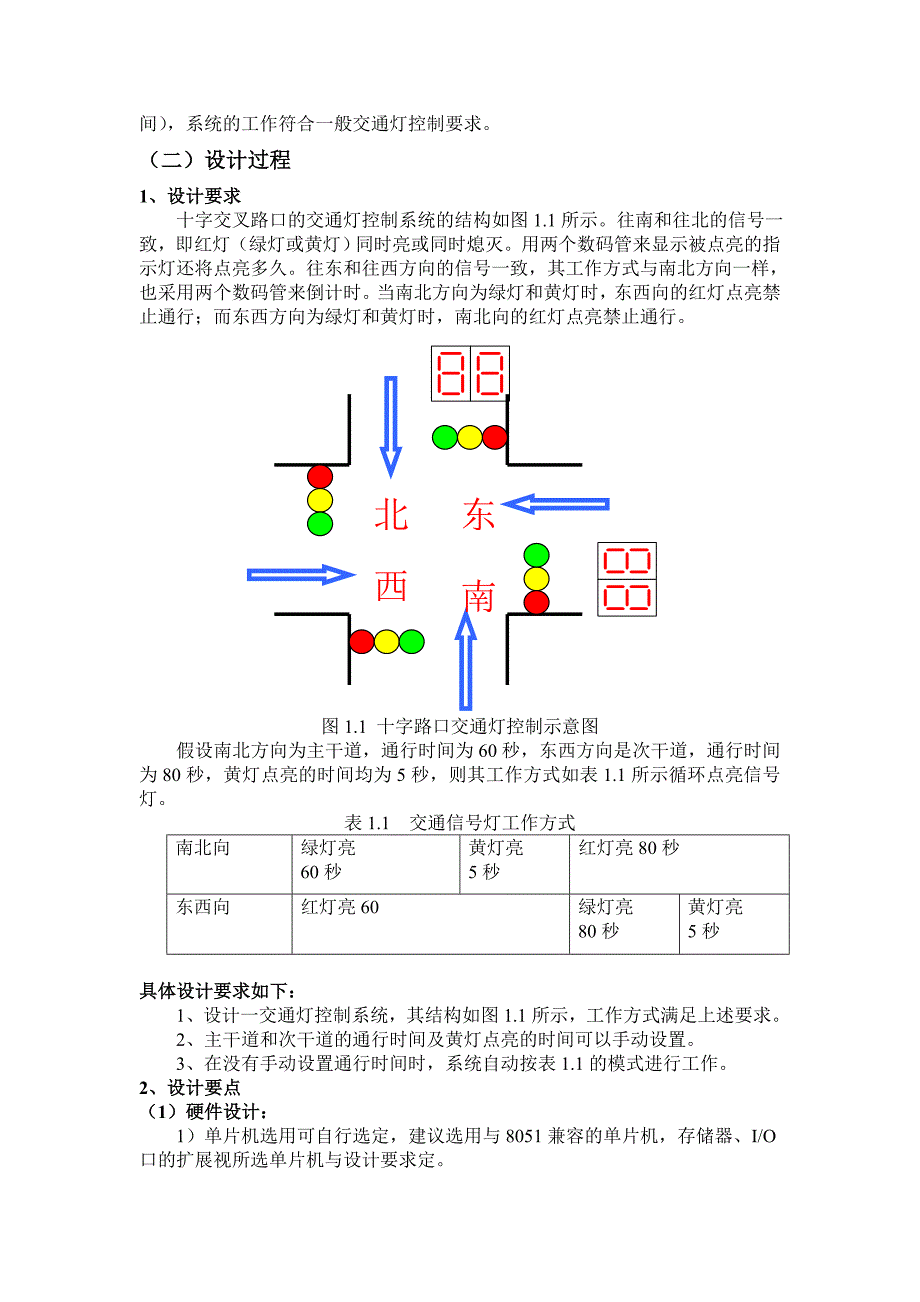 单片机课程设计基于8255A的交通灯控制系统_第3页