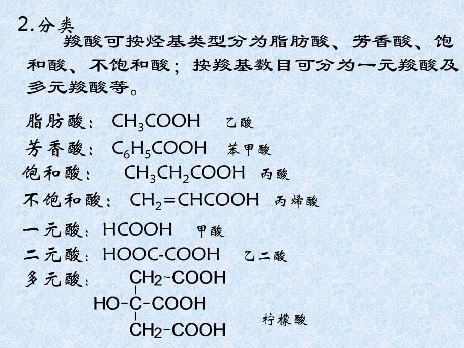 有机化学课件：第八章 羧酸及其衍生物 羟基酸 磺酸_第5页