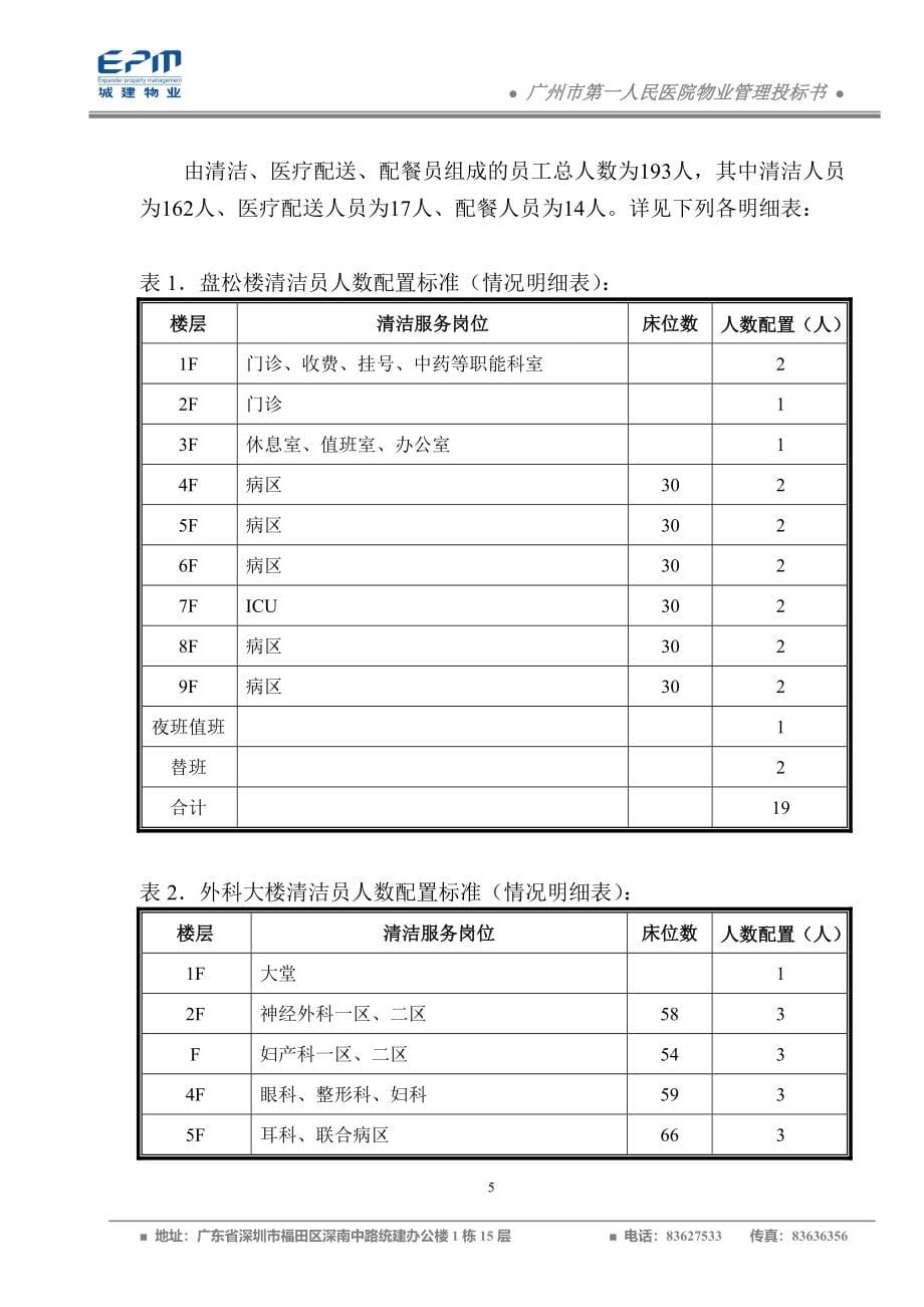 广州市第一人民医院物业管理投标书75页_第5页