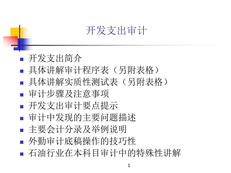 开发支出审计讲义PPT_第1页