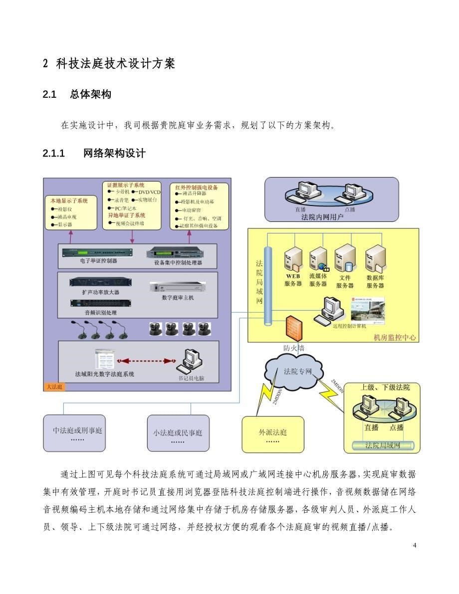 科技法庭信息化建设方案_第5页