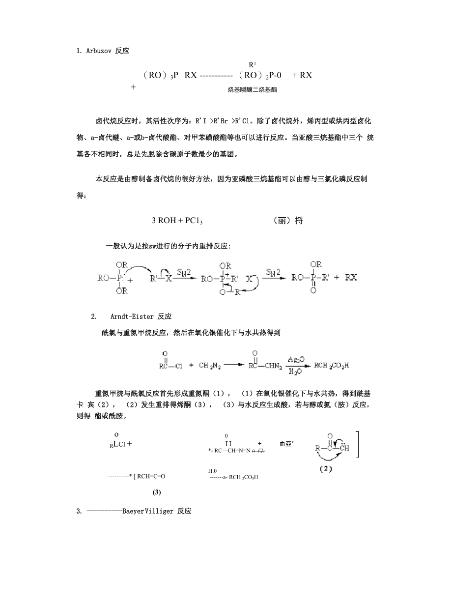 各种人名反应及其机理_第1页