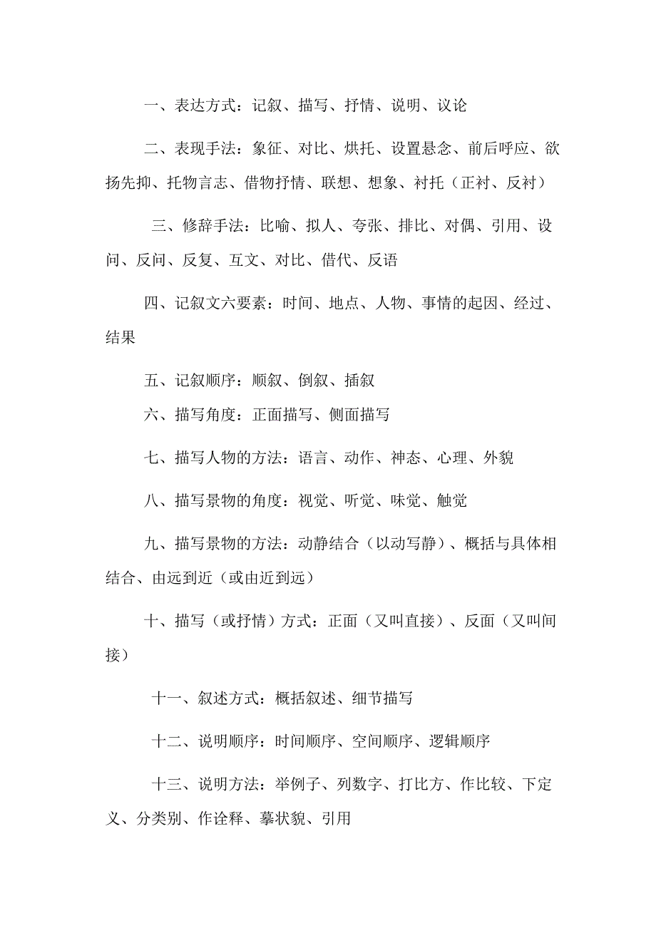 语文基础知识清单_第1页