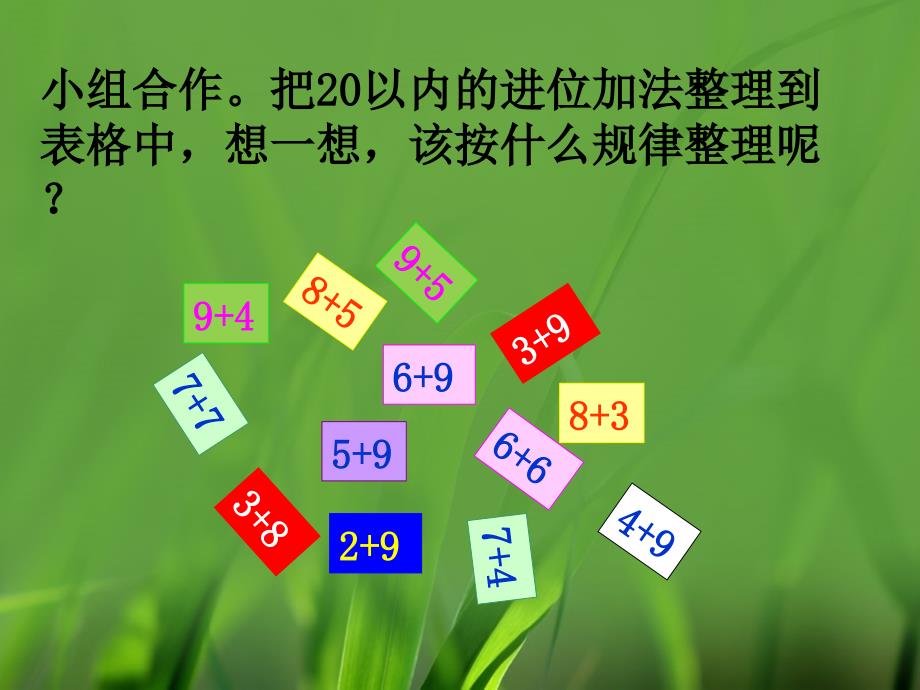 一年级数学上册 第8单元 20以内的加法（整理与复习）教学课件 冀教版_第3页