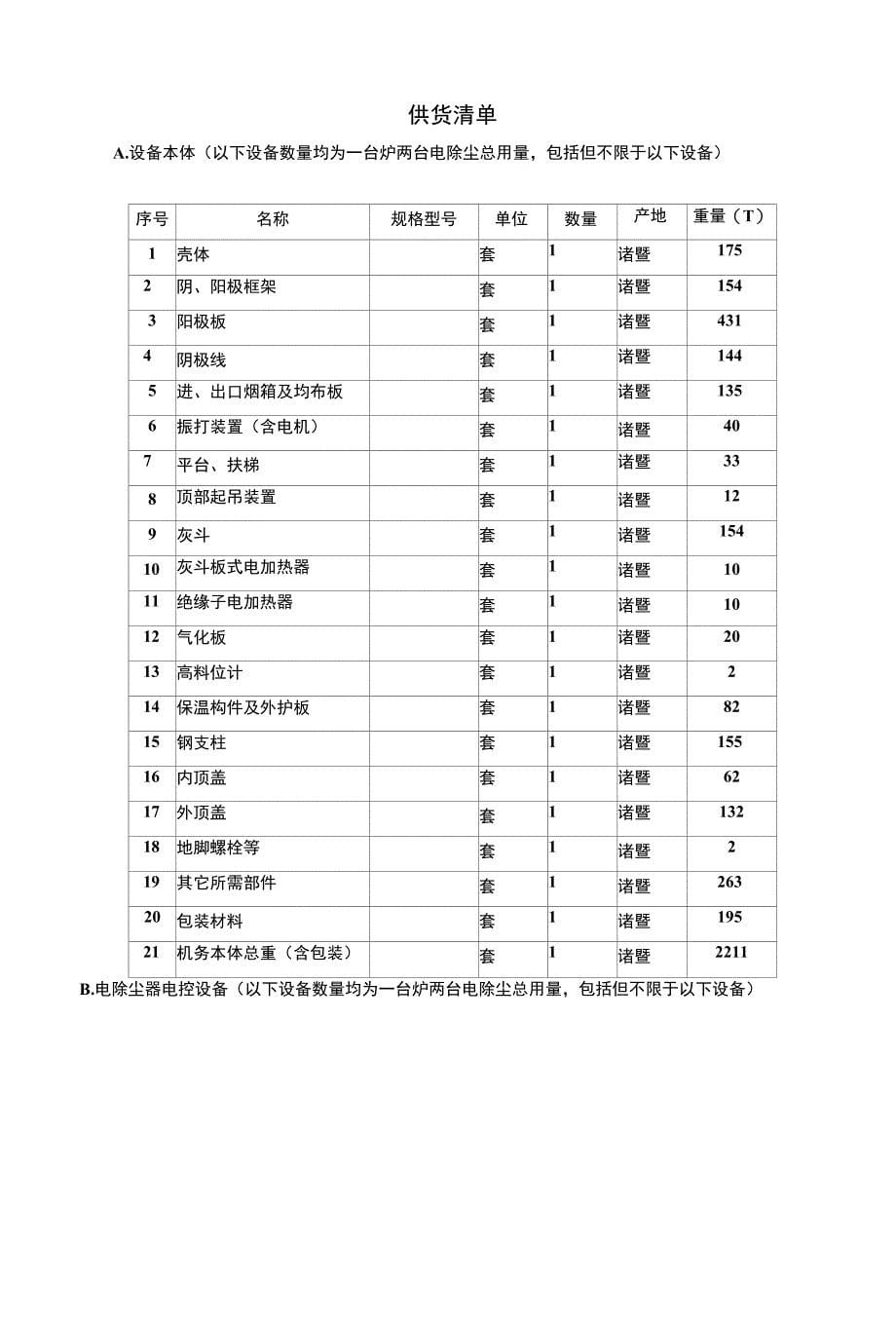 设备采购技术协议-机务-静电除尘器.docx_第5页