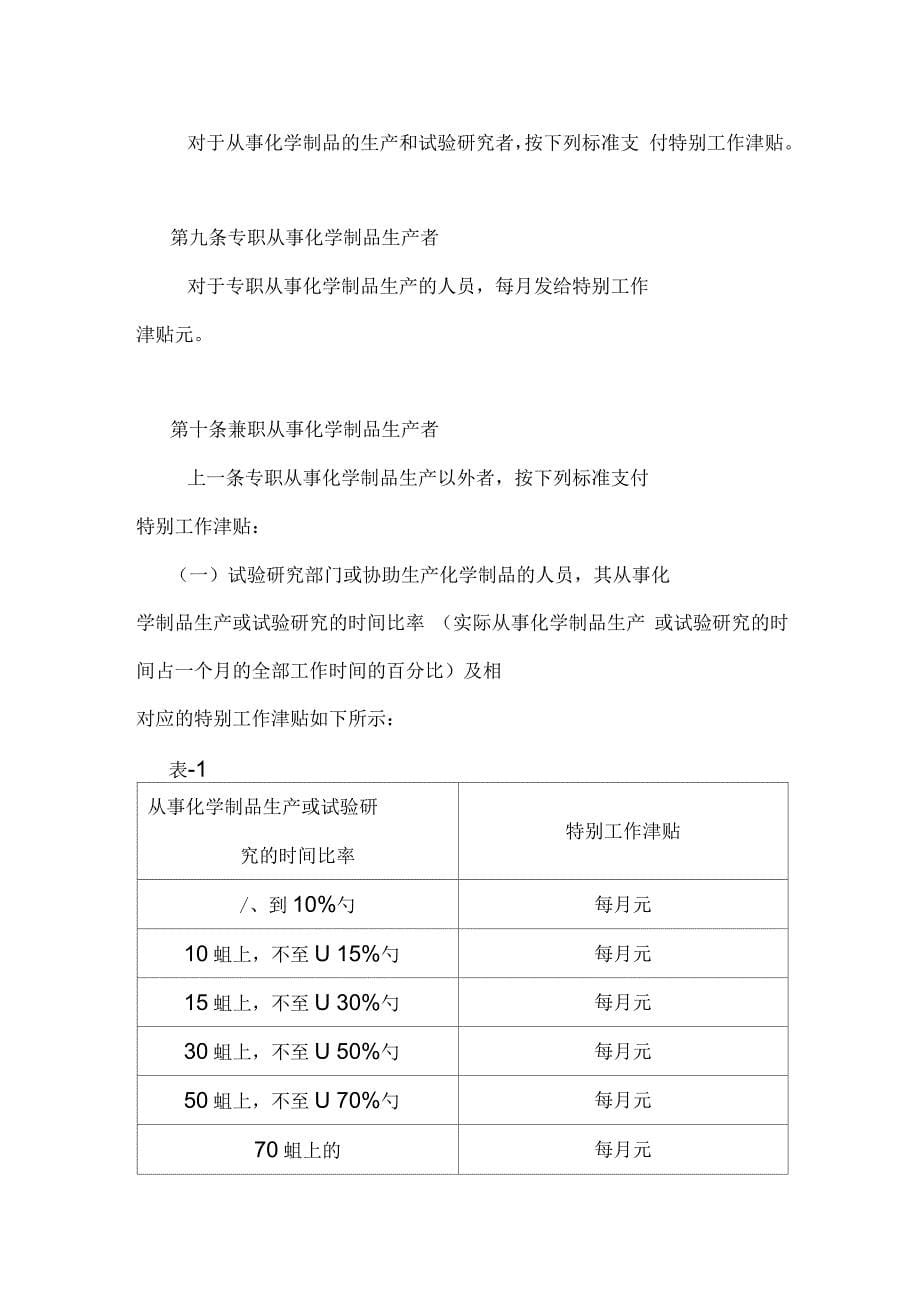 某公司津贴与奖金制度(10页)_第5页