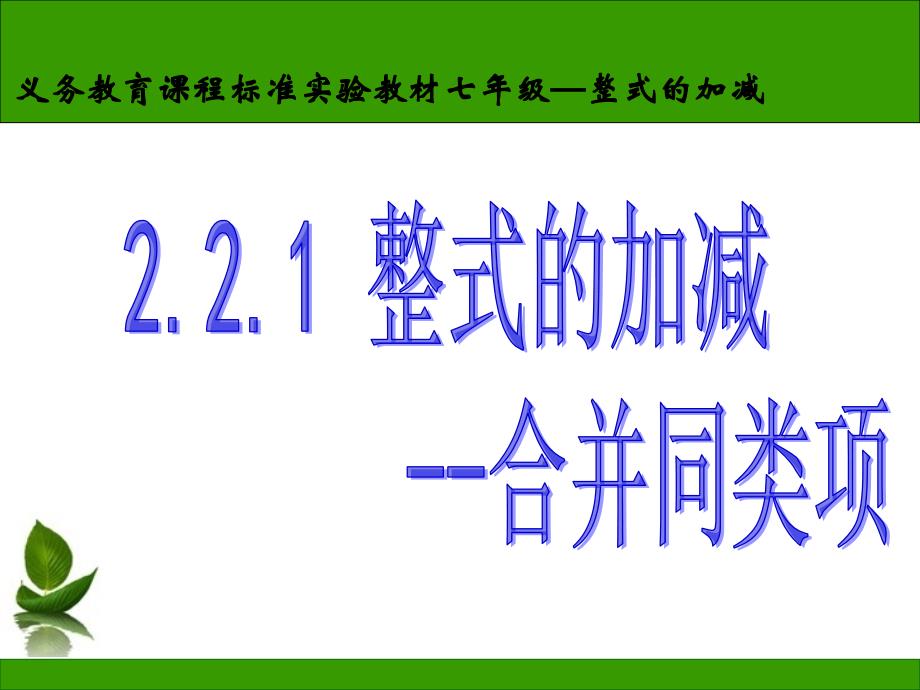 221合并同类项_第1页