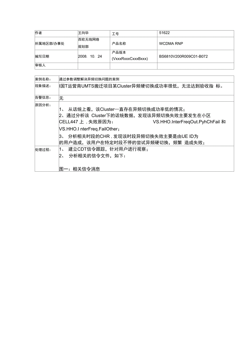 通过参数调整解决异频切换问题的案例_第1页