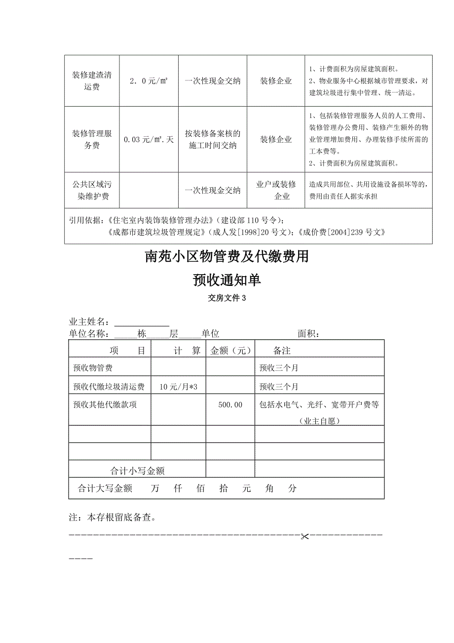 XX物业管理公司南苑小区交房程序表(DOC-23页)_第3页