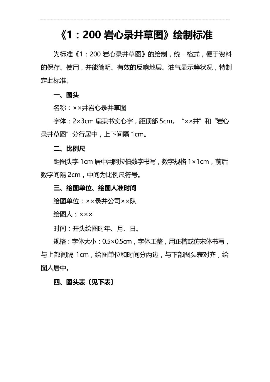 1-200岩心录井草图示范_第1页