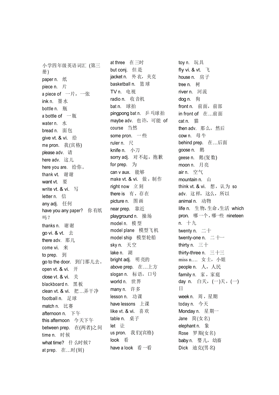 小学四年级英语自我介绍_第2页