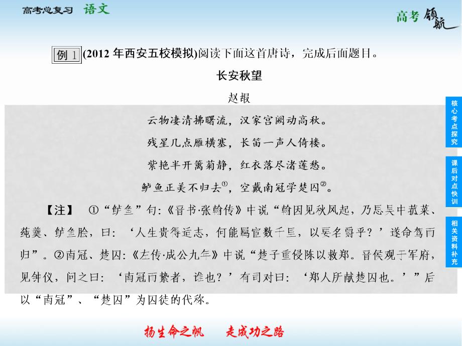 山东省高考语文总复习 323 鉴赏诗歌的表达技巧课件_第4页