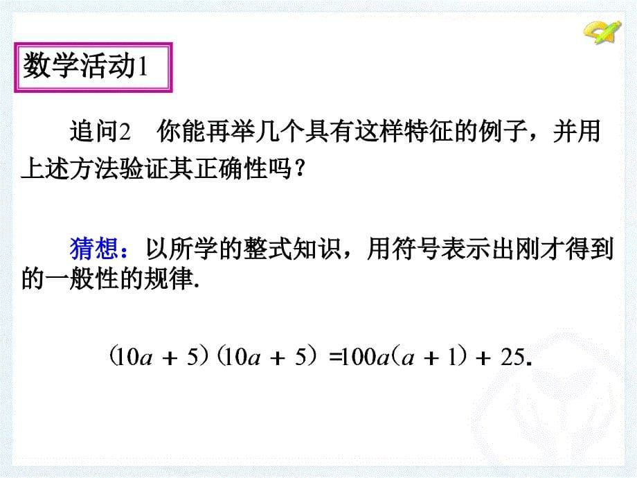 整式的乘法与因式分解数学活动_第5页