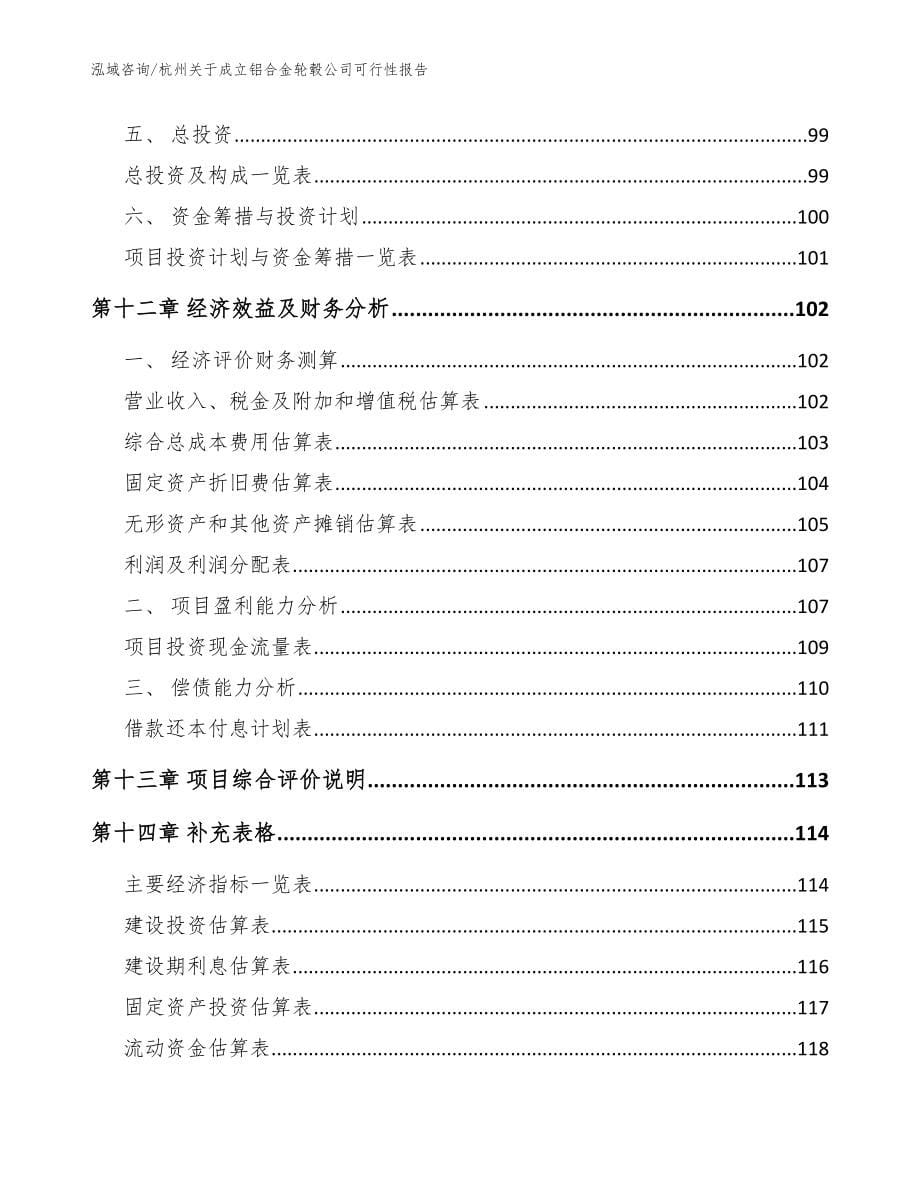 杭州关于成立铝合金轮毂公司可行性报告_第5页