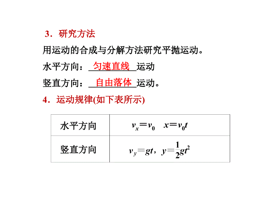 三维设计新课标高考物理一轮总复习课件 第四章第2单元平抛运动50张ppt_第4页