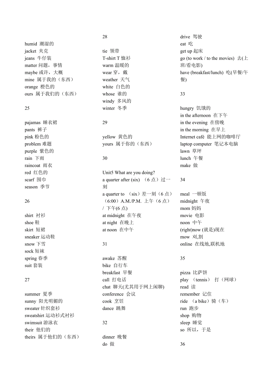 剑桥国际英语单词入门级(免费版).doc_第3页