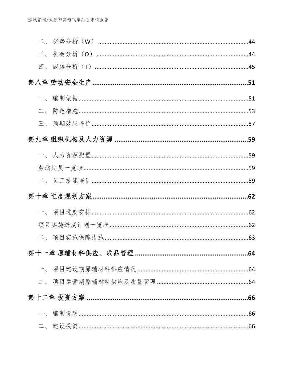 太原市高速飞车项目申请报告（范文参考）_第4页