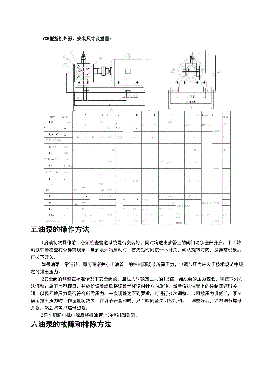 YCB圆弧齿轮泵系列说明书_第2页