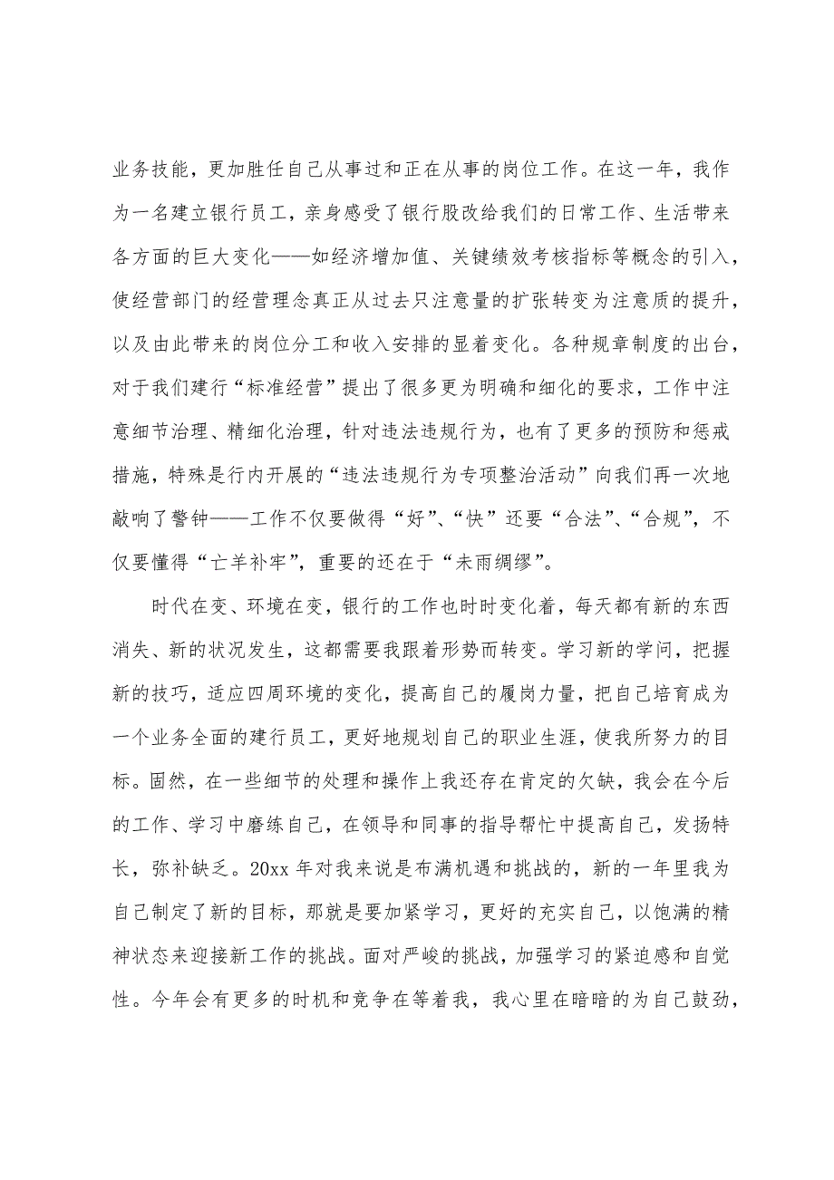 银行营业员个人工作总结报告.docx_第2页