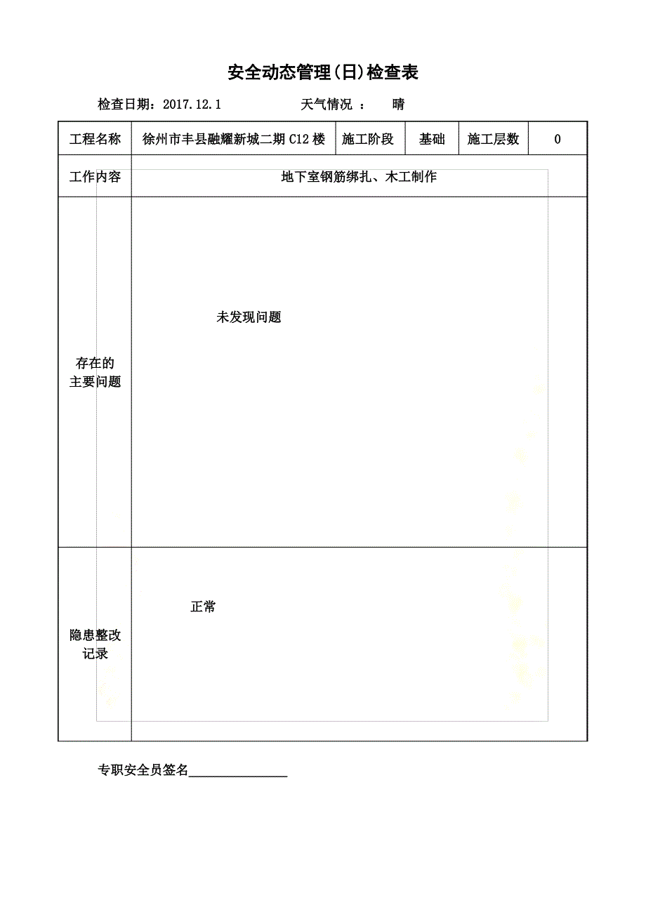 6.1.7安全动态管理(日)-检查表2017.12_第2页