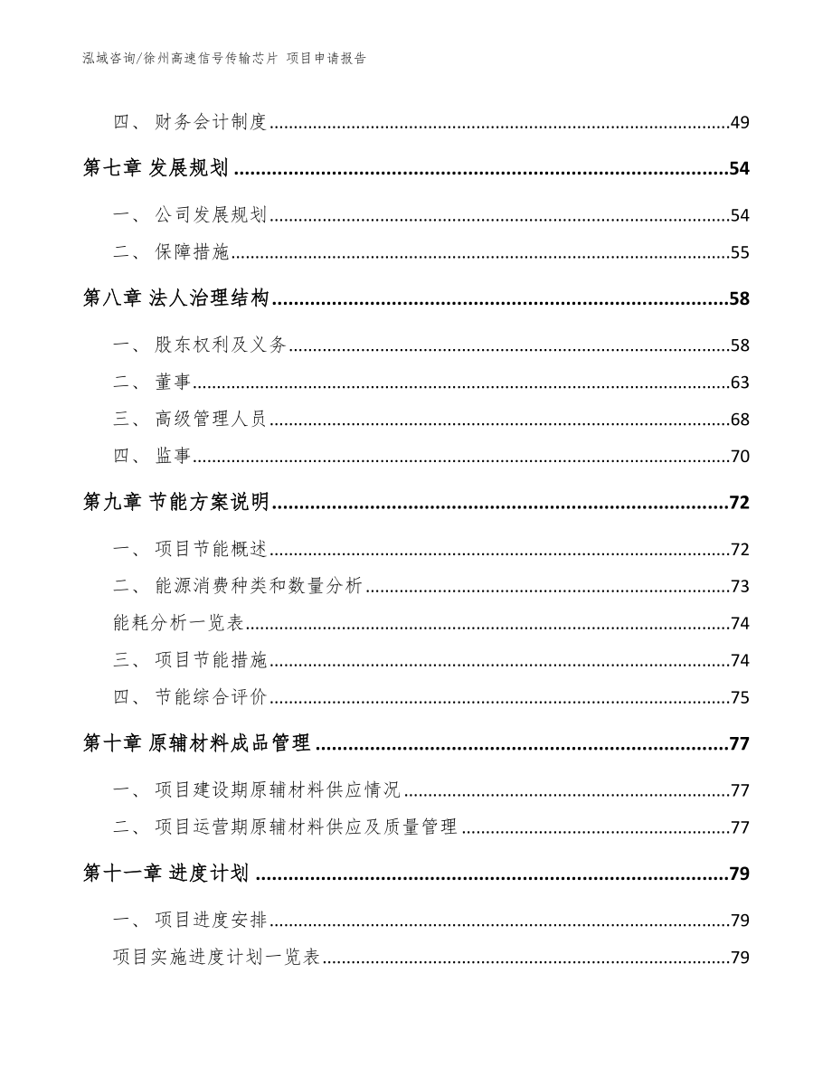 徐州高速信号传输芯片 项目申请报告（范文）_第5页