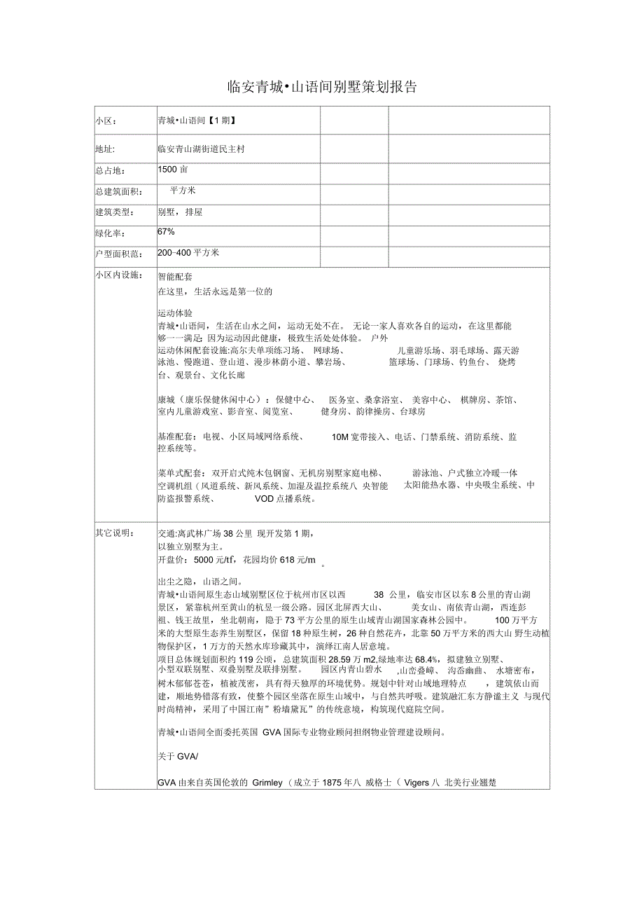 临安青城山语间别墅策划报告_第2页