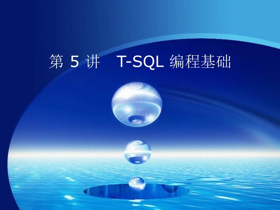 《TSQL编程基础》PPT课件.ppt_第1页