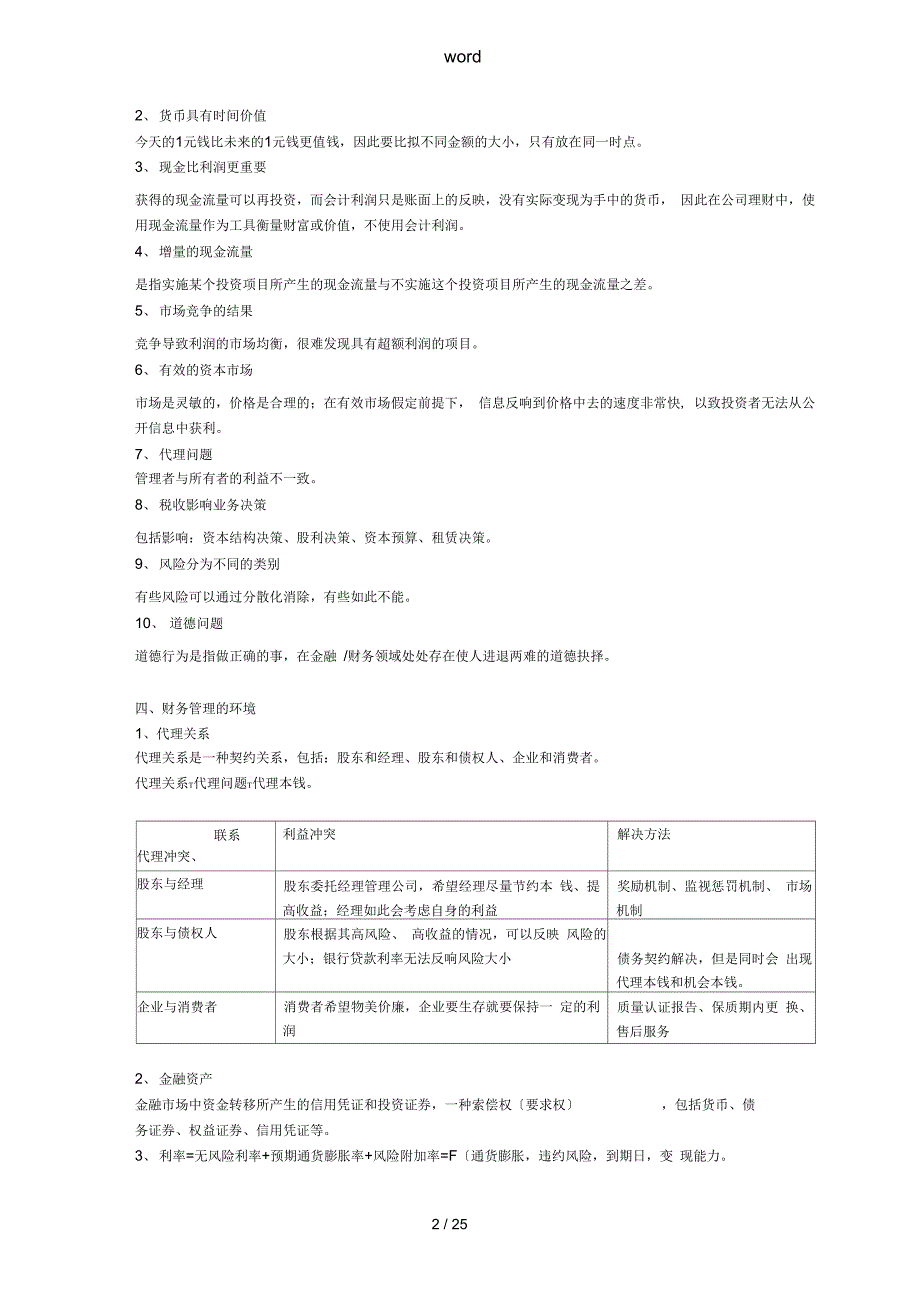 公司管理系统理财知识重点_第2页