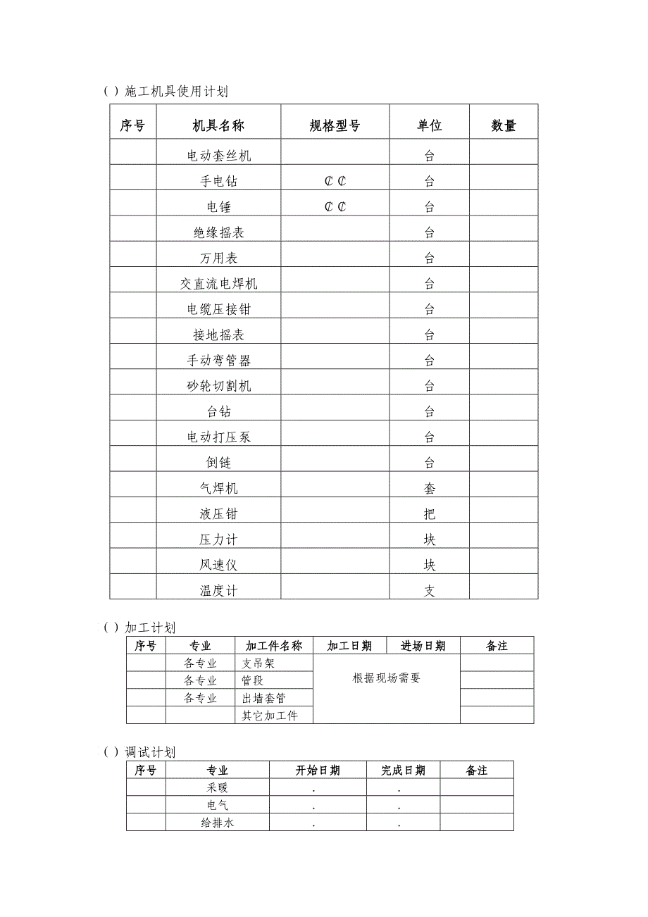 高层住宅楼机电安装工程施工组织设计方案_第4页