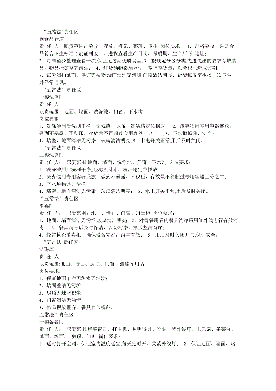 食堂粗加工间卫生管理制度_第4页