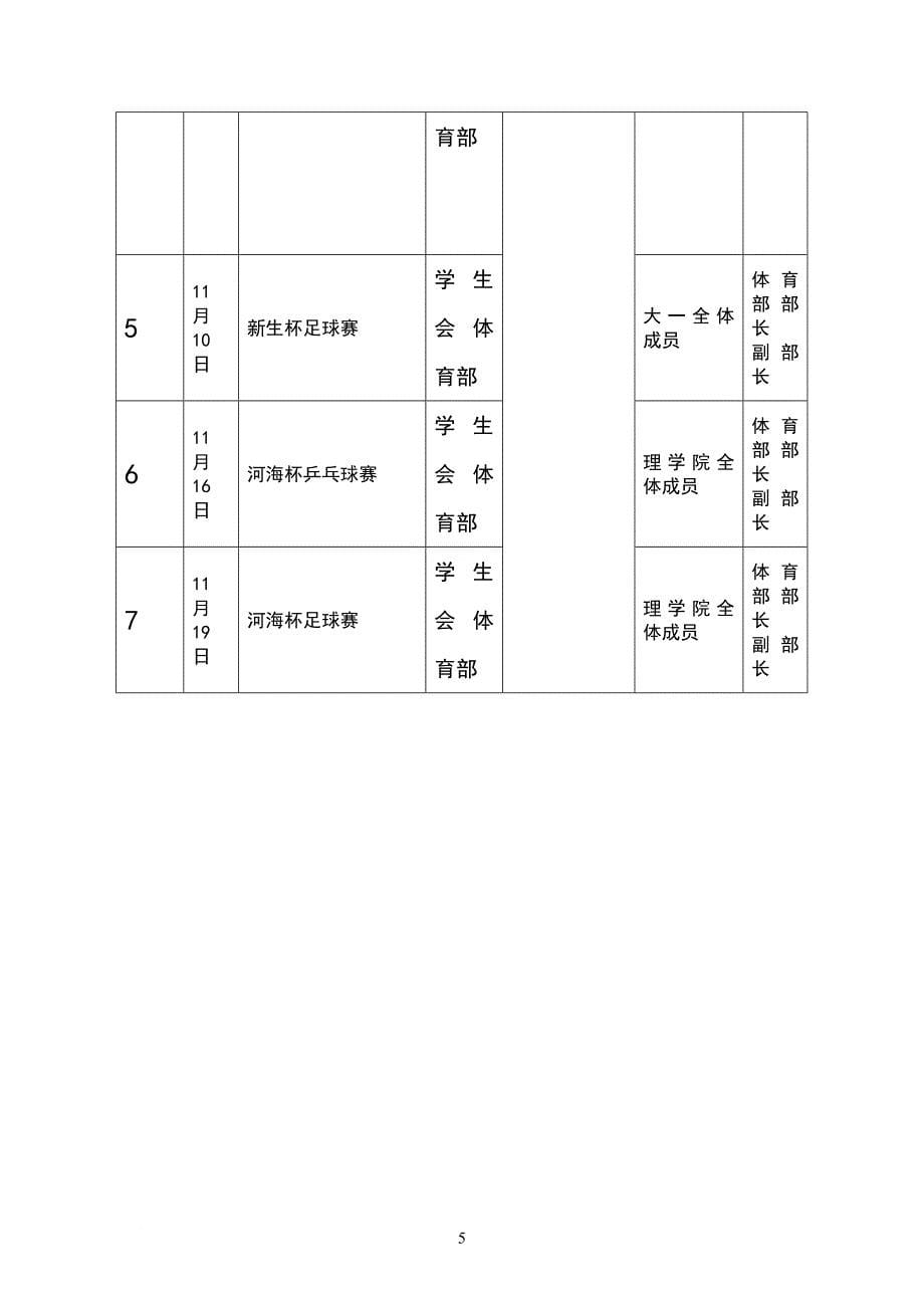 学生会活动计划表_第5页