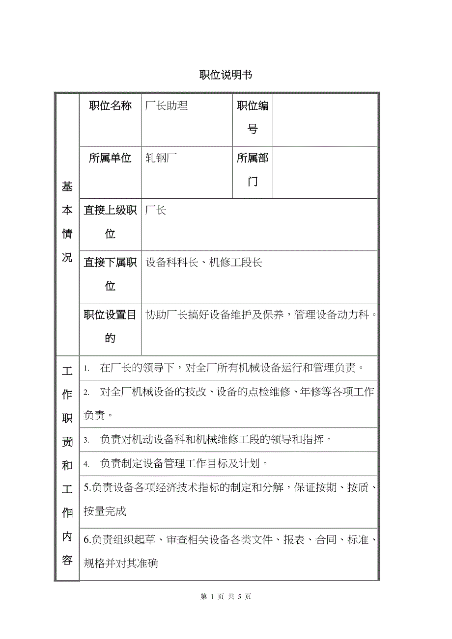 轧钢厂厂长助理_第1页