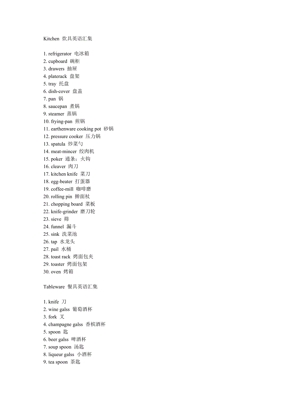 Kitchen 炊具英语汇集.doc_第1页