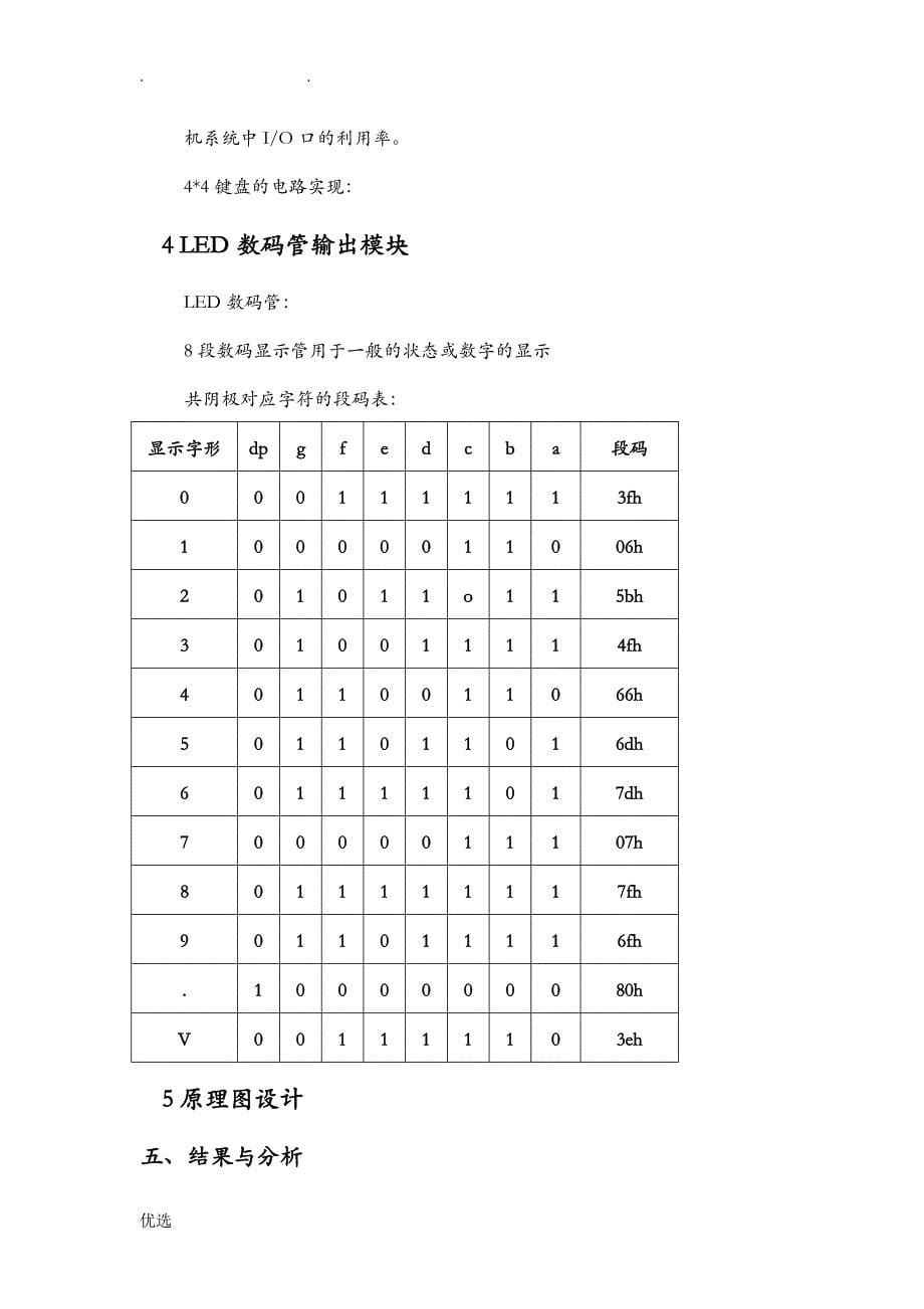 微机原理及接口技术课程设计报告_第5页