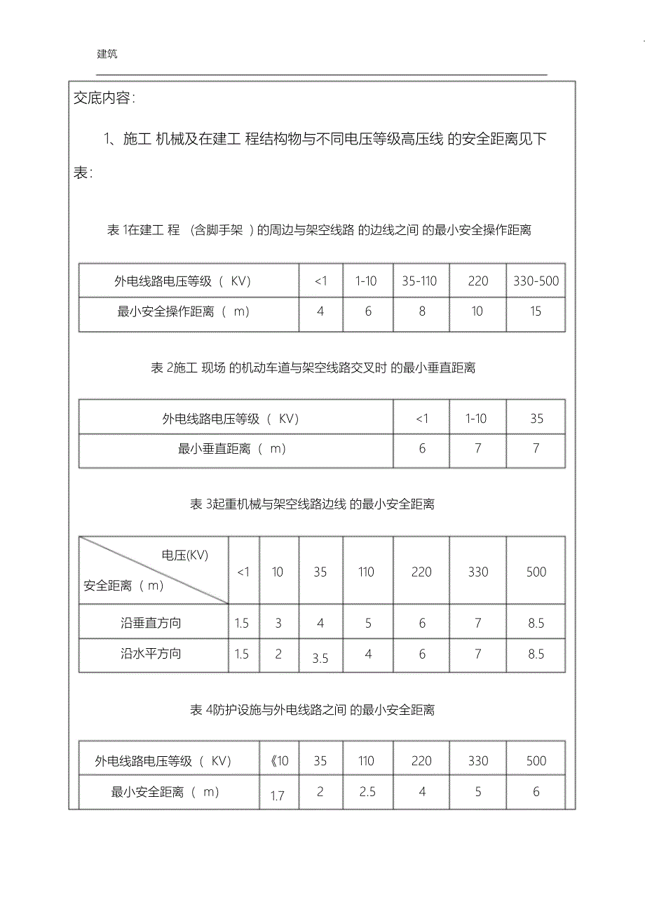 （完整版）高压线下施工安全技术交底_第2页