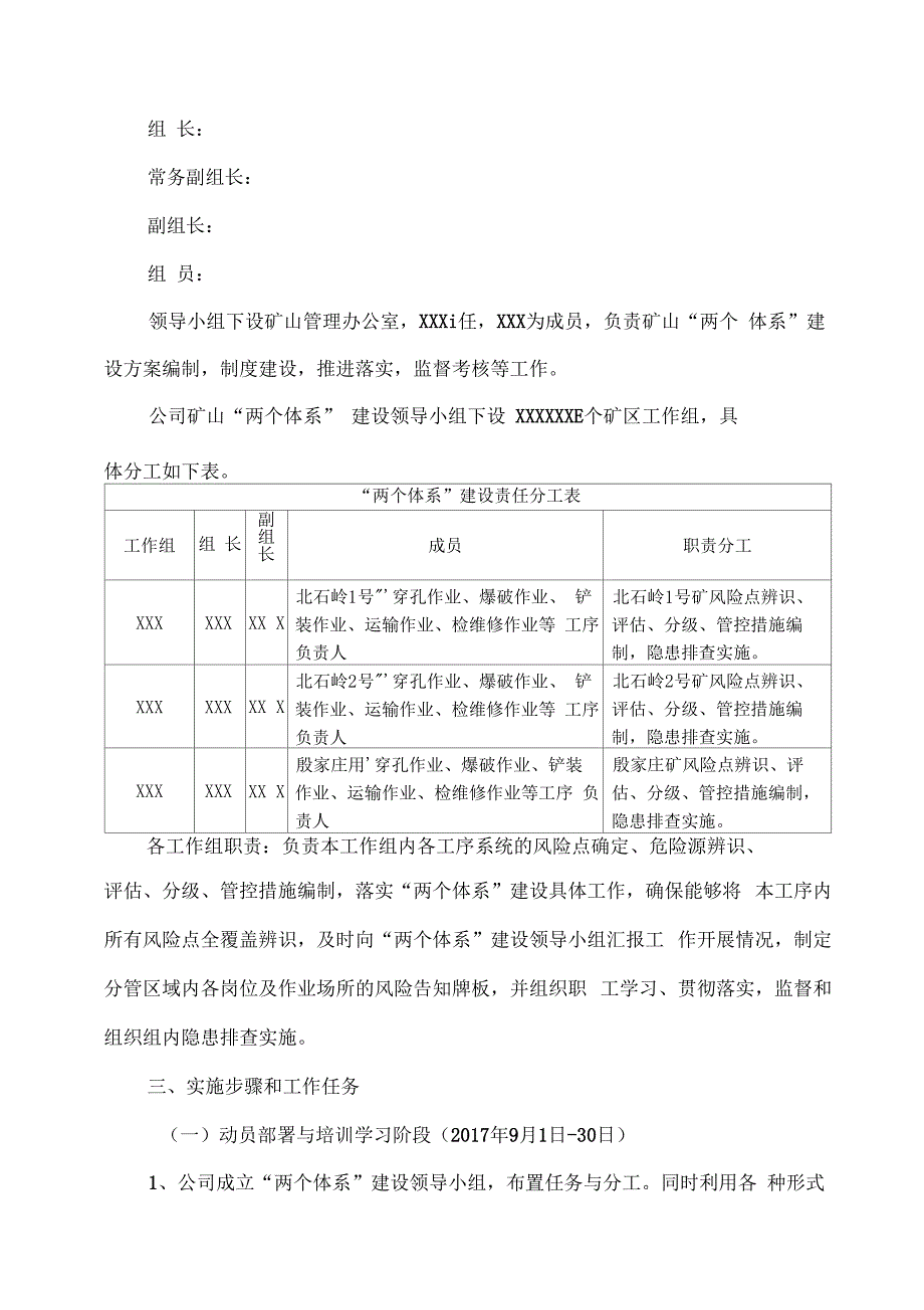 矿山风险分级管控与隐患排查治理体系建设实施方案_第2页