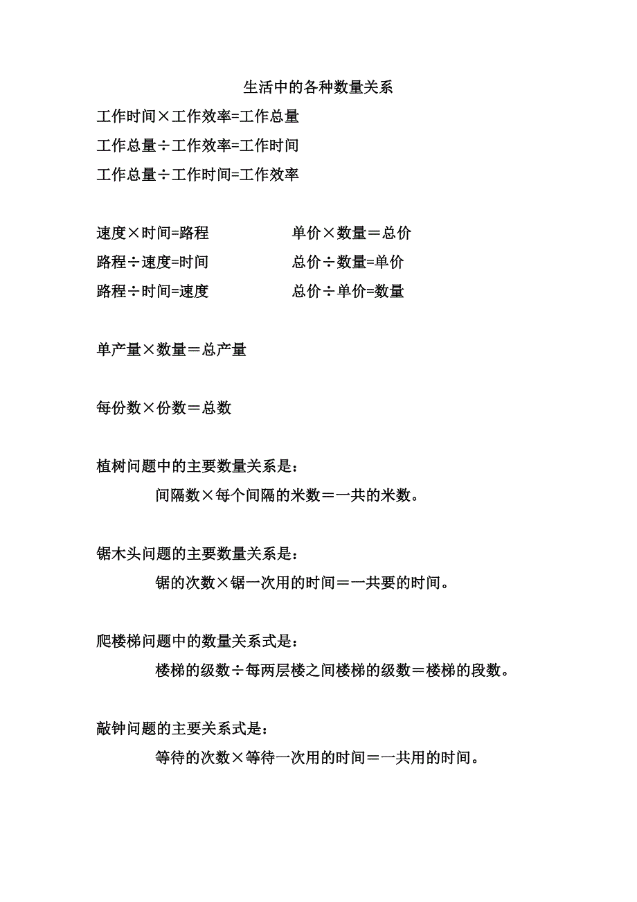 生活中的各种数量关系_第1页