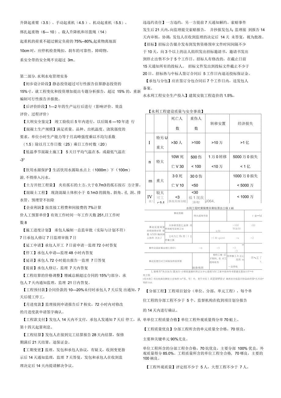 水利实务数字知识点2_第5页