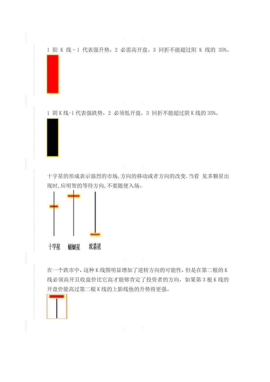 k线图基础知识k线基本形态分析Word版_第5页