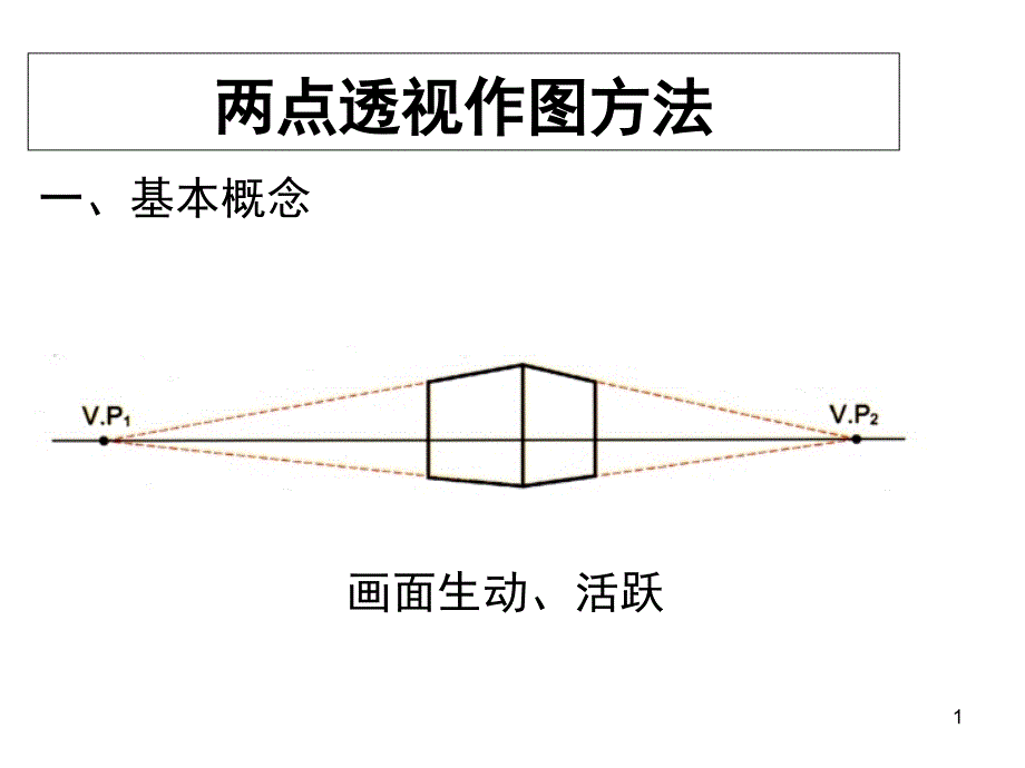 两点透视作图方法文档资料_第1页