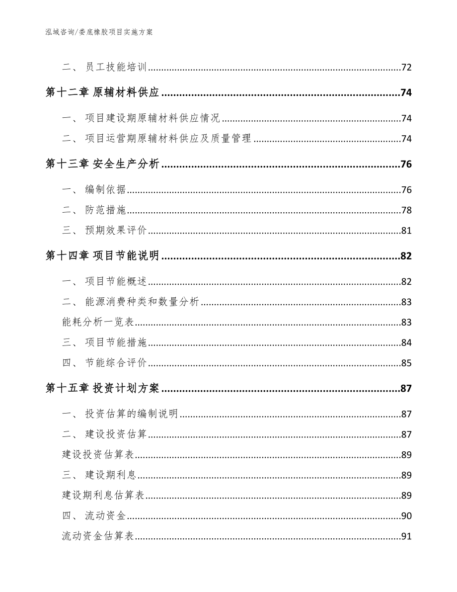 娄底橡胶项目实施方案_范文_第4页