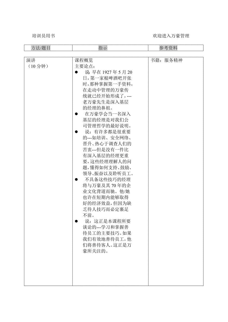 万豪管理培训手册(DOC32页)_第5页