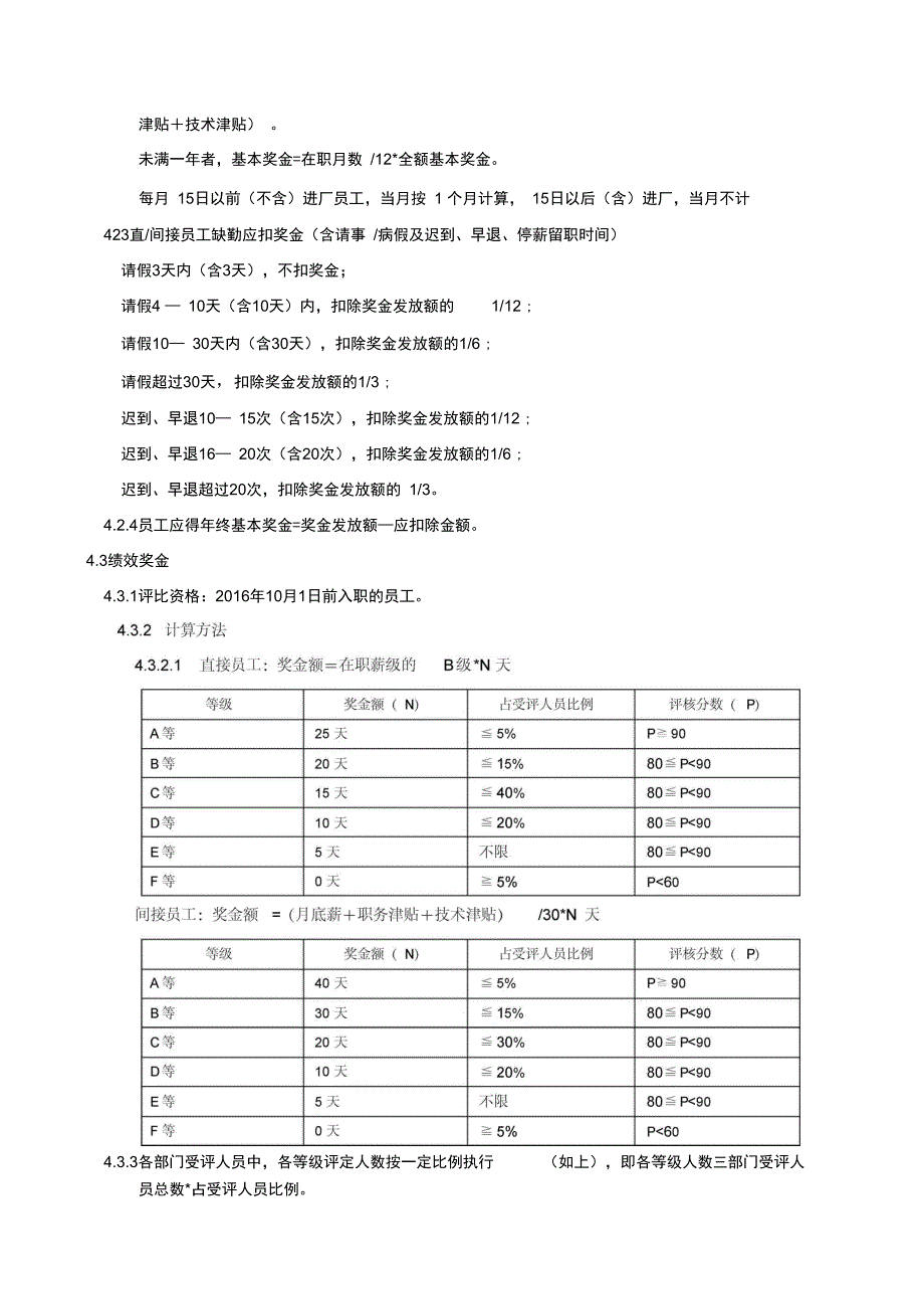 员工年终奖金发放办法_第2页