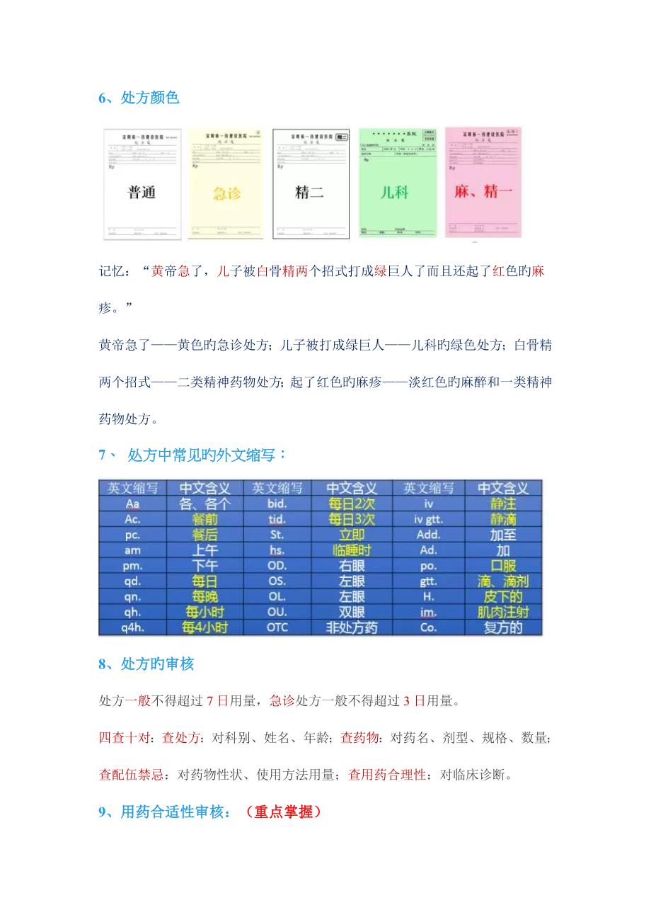 2023年执业药师药学综合归纳_第3页